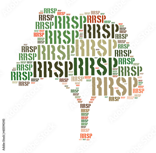 Canadian Registered Retirement Savings Plan concept word cloud
