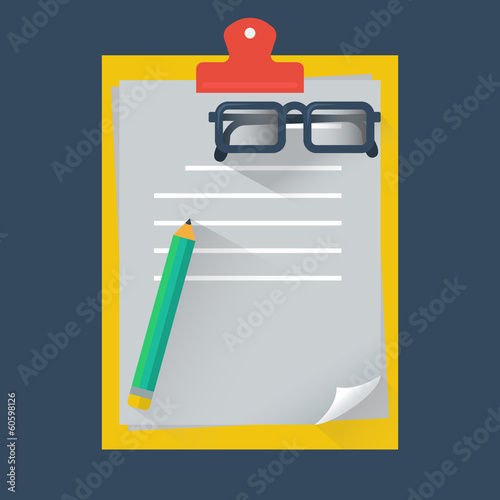 Note paper, vector format photo