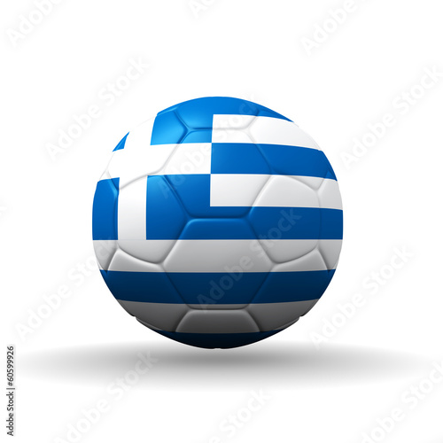 Free Download Hellenic Republic  flag textured on soccer ball , clipping path - GFXLoad