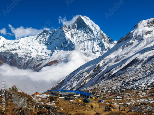 Mount Machhapuchhre and Annapurna base camp, Nepal