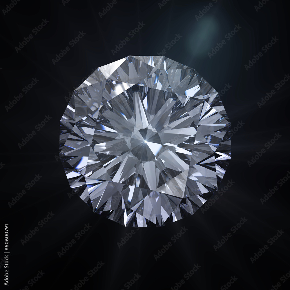 Forever round diamond with clipping path Forever round diamond with clipping path