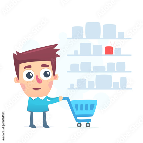 Large selection of items for shopping