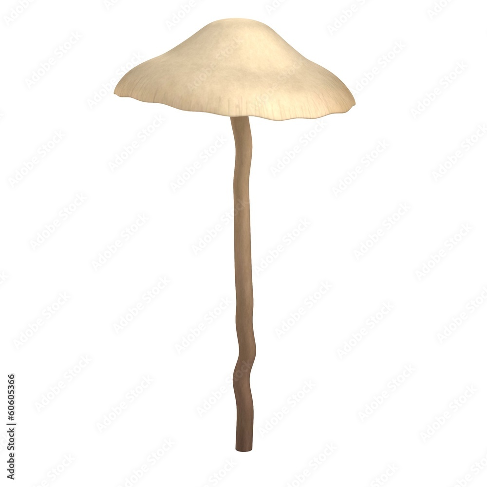 realistic 3d render of poison mushroom