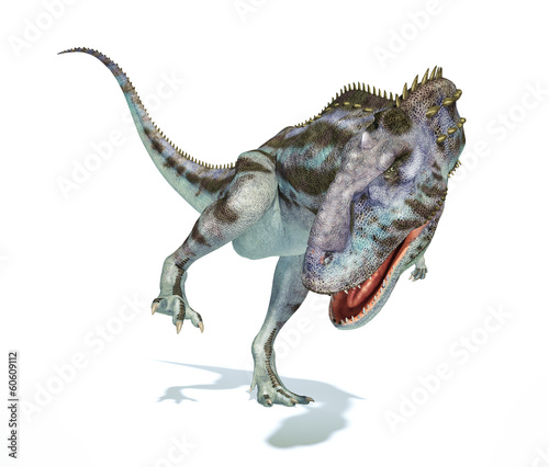 Majungasaurus dinosaur  photorealistic representation. Dynamic v