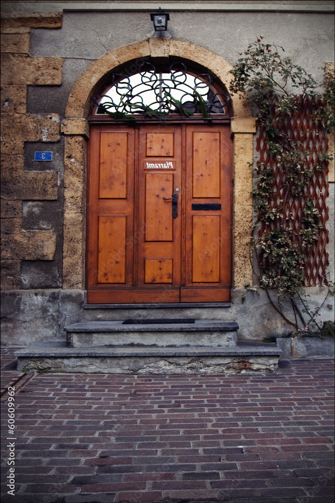 door and grate  in  bellinzona