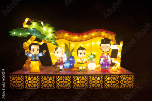 Wall Mural Chinese light object, during the china light festival.