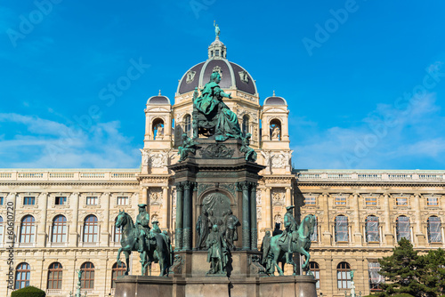 Maria Theresia square in Vienna, Austria