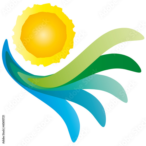 Sommer - Sonne - Strand und Wasser - Logo photo