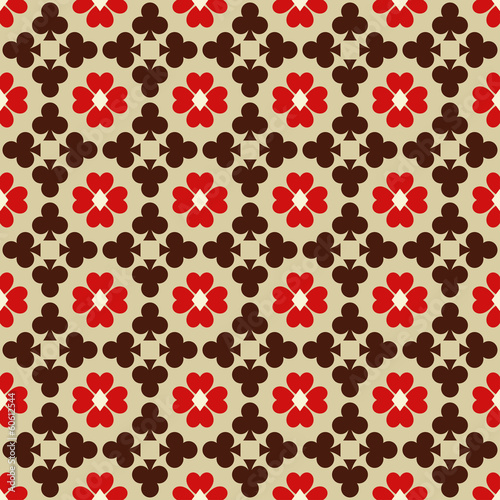 Seamless abstract pattern with card suits