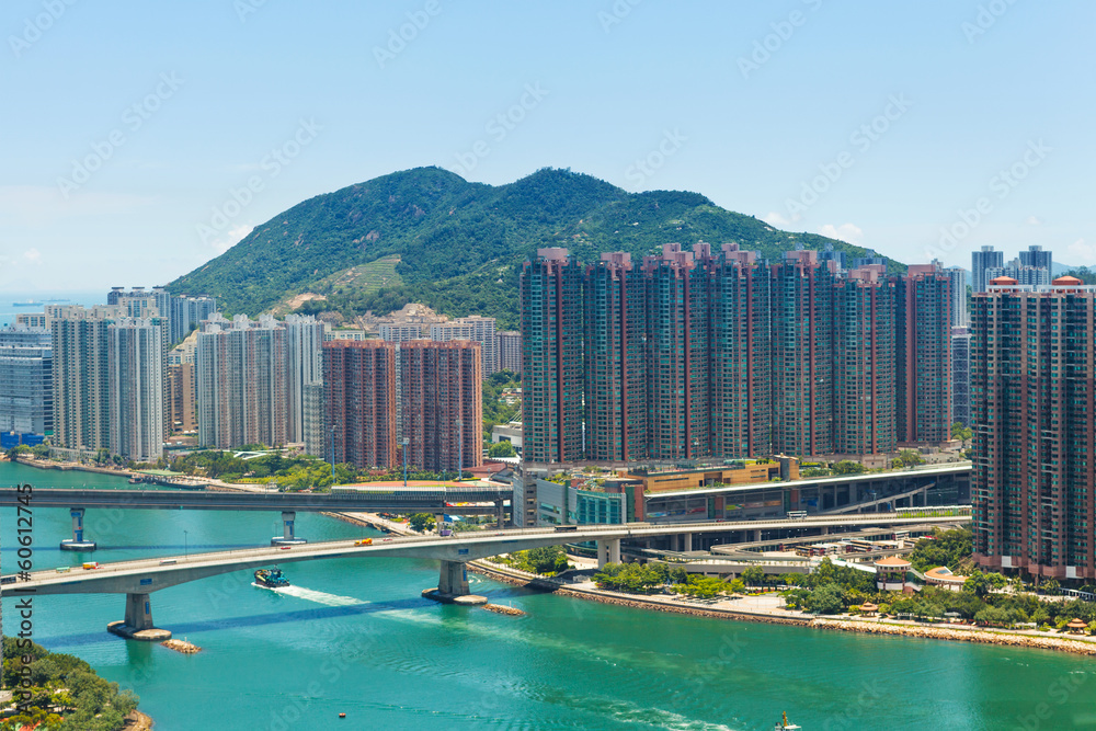 Fototapeta premium Residential district in Hong Kong
