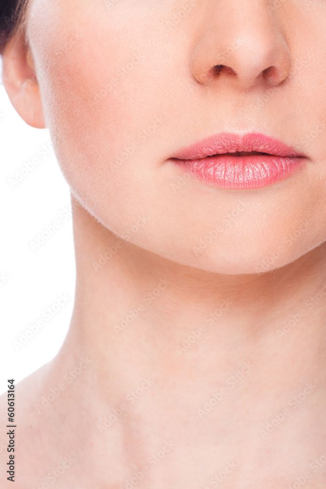 Beautiful face of woman with clean fresh skin Beautiful face of woman with clean fresh skin