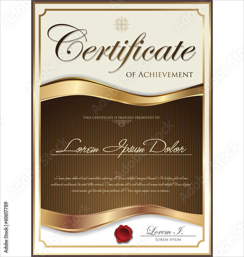 Certificate template