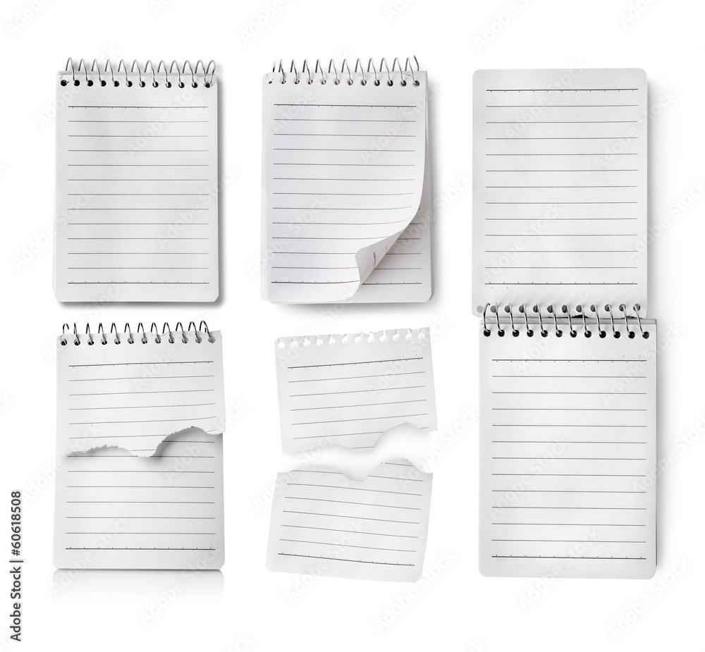 Collage of notebooks Collage of notebooks
