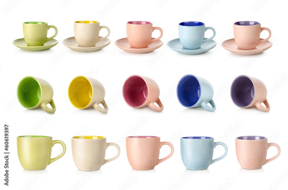 Multi-colored cups Multi-colored cups