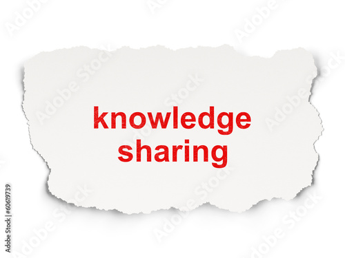 Education concept: Knowledge Sharing on Paper background