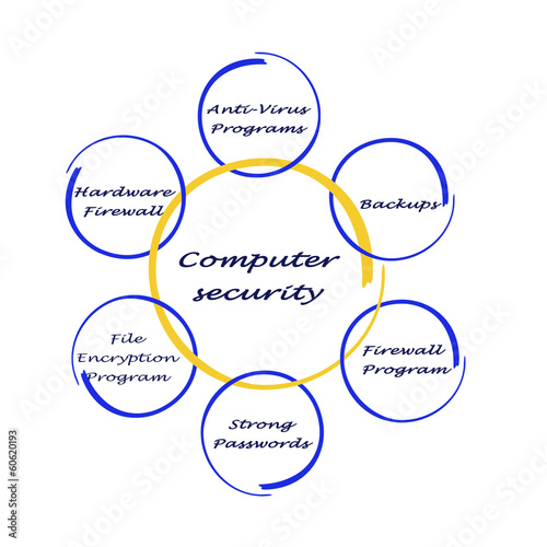 Diagram of computer security © Dmitry