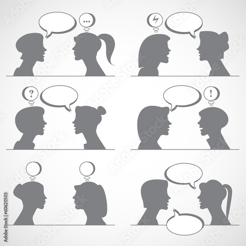 women talk to the expression of emotions