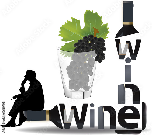 meditazione su una bottiglia di vino