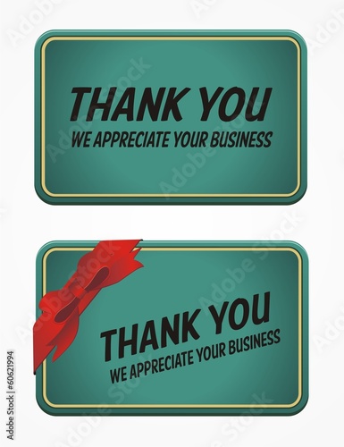 business card - thank you for your business