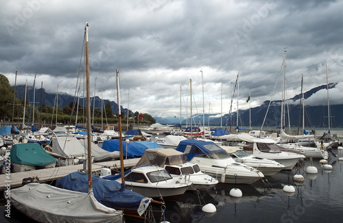 marina on Lake Geneva