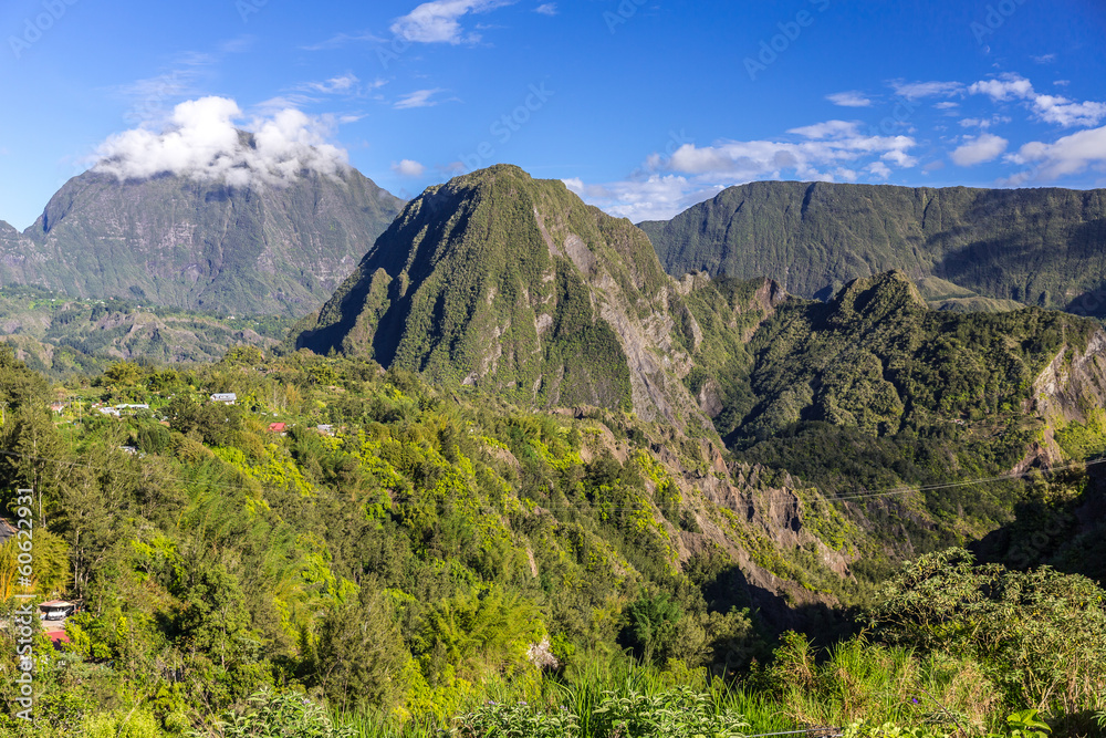 Obraz premium Piton d'Anchain, La Réunion
