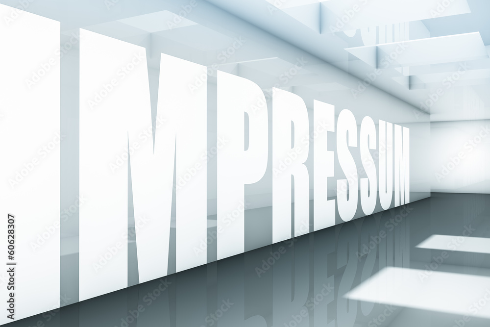 Obraz premium Impressum