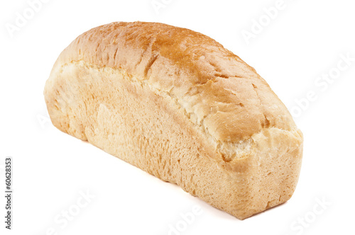 loaf of bread baking delicious isolated