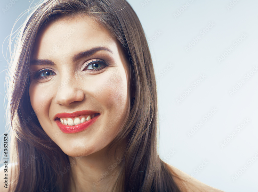 Girl face close up. Beauty young woman isolated portrait. Girl face close up. Beauty young woman isolated portrait.