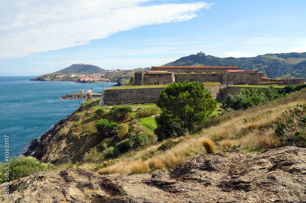 Old fortification in the Mediterranean coast