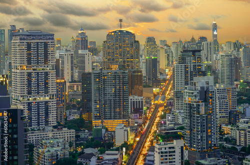 Wallpaper Mural Modern Commercial City (Bangkok) Torontodigital.ca