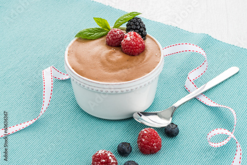 Chocolate mousse photo