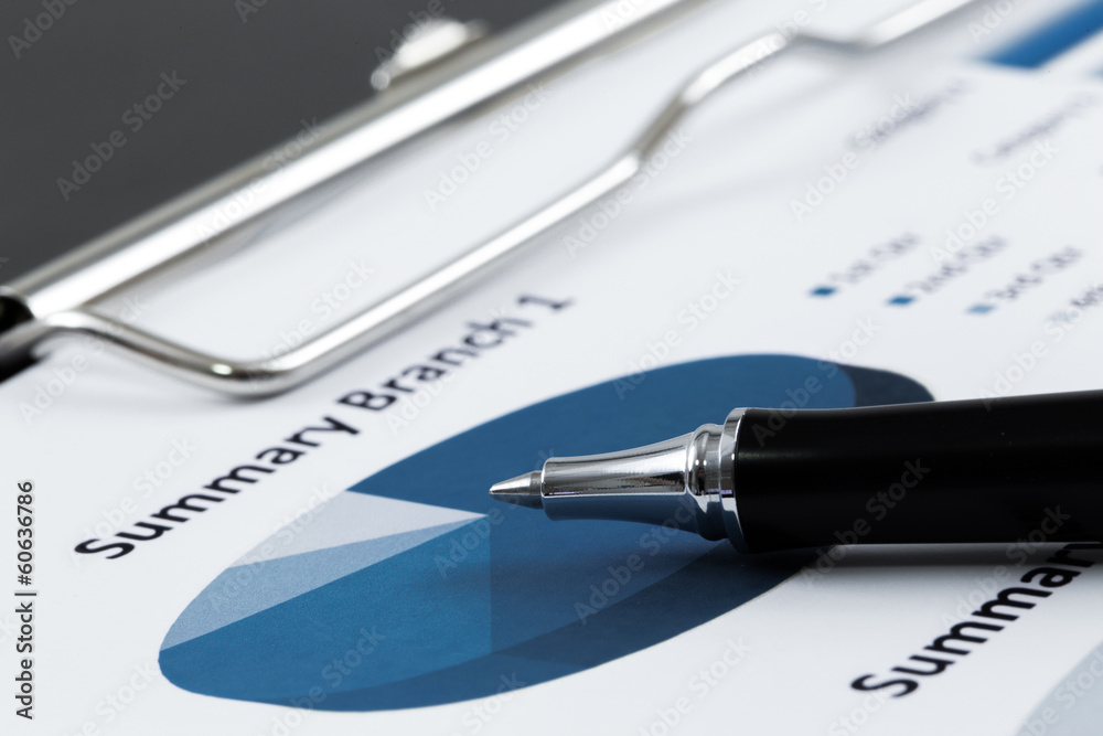 Showing business and financial report Showing business and financial report