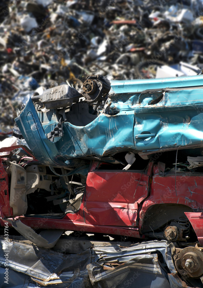 Cars on a Junkyard