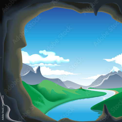 View from the cave
