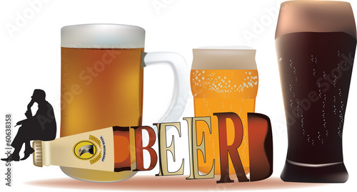 meditazione su una bottiglia di birra