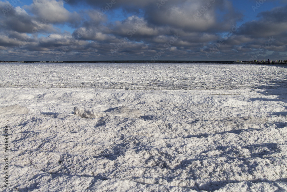 Baltic sea in winter. Baltic sea in winter.
