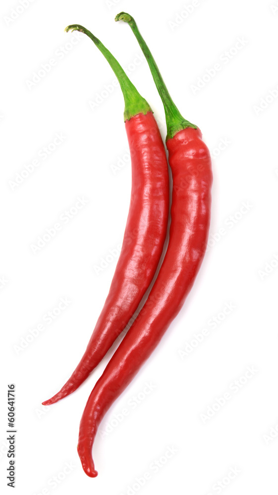 Two red hot chili pepper Two red hot chili pepper