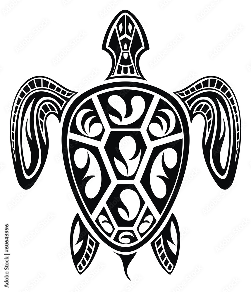 Obraz premium Turtle tattoo design