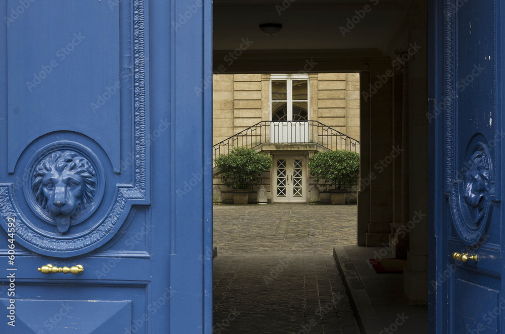 Naklejka premium Paris Hotel particulier