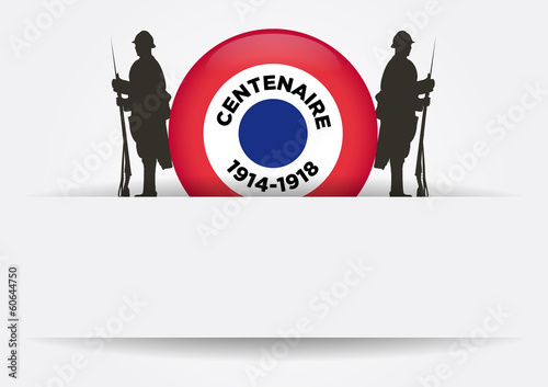 Centenaire 14-18 - Étiquette vierge