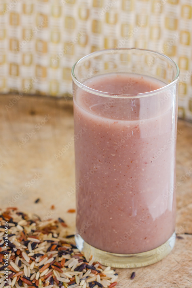 milk is healthy with rice mixture milk is healthy with rice mixture