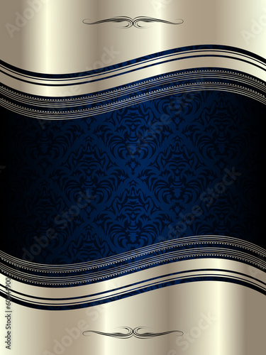 Silver wavy frame