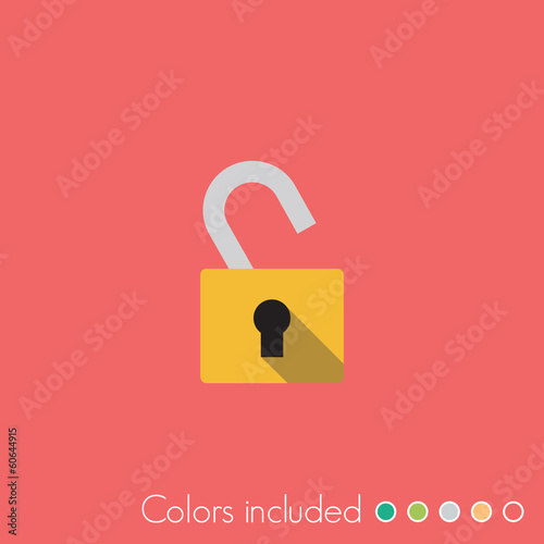 Unlock - FLAT UI ICON COLLECTION