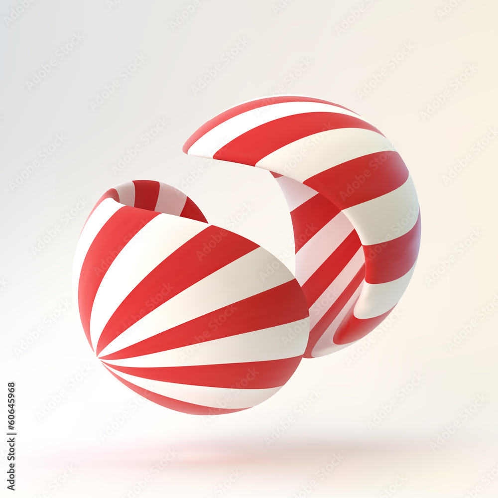 3D abstract  illustration. Vector template.