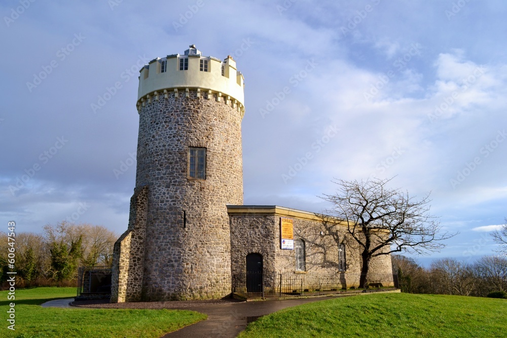 Clifton observatory with blue sky