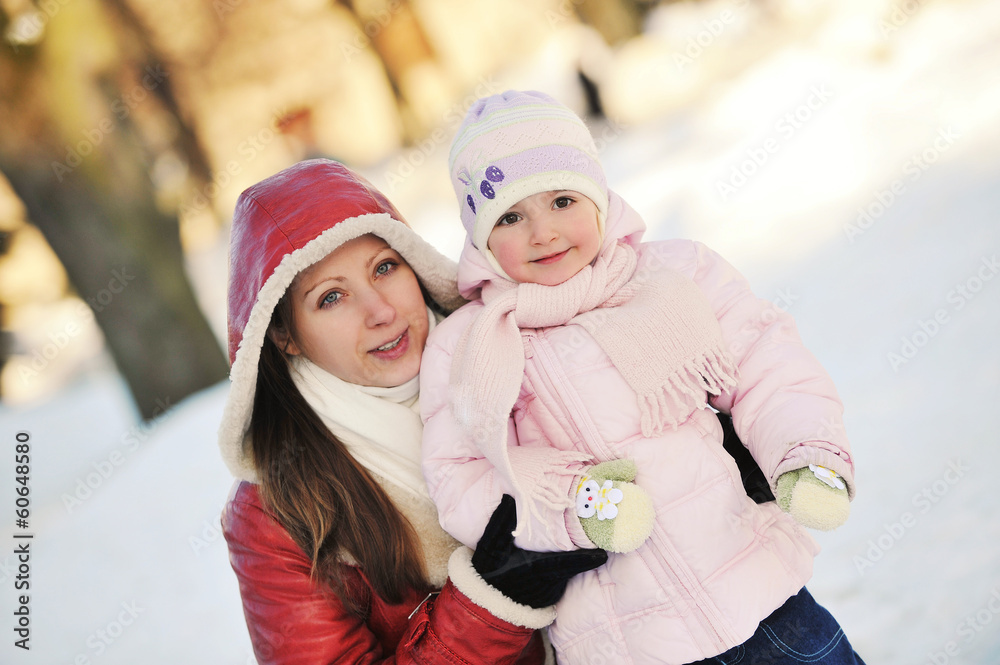 mother with daughter