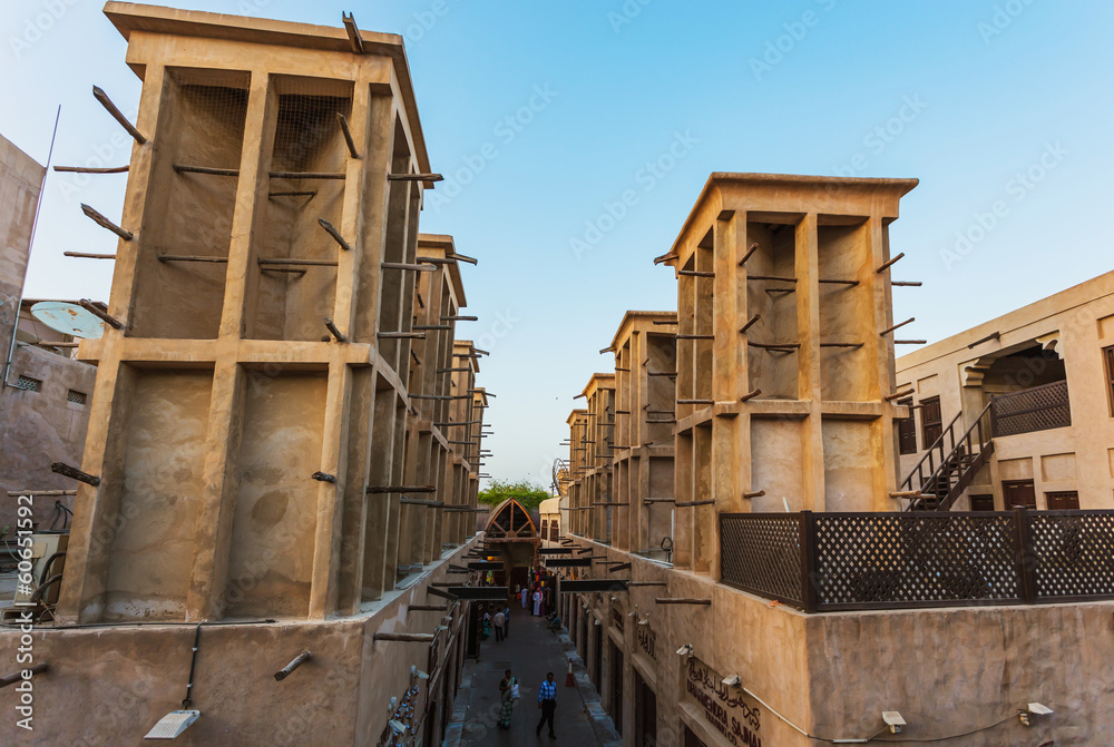 Arab Street in the old part of Dubai Arab Street in the old part of Dubai