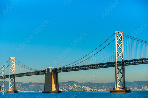 Bay bridge  San Francisco  California  USA.