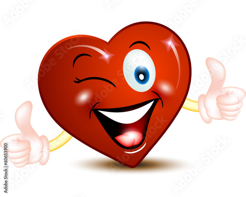 red heart mascot