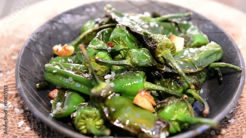 Fresh Pimientos (loopable Full HD Video file)